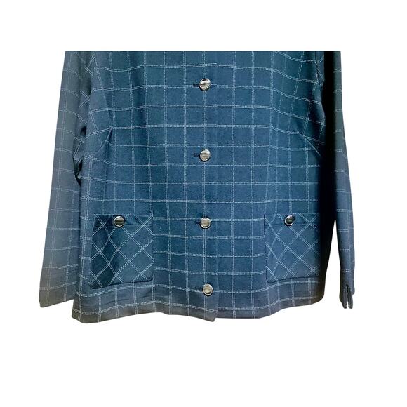 Isaac Mizrahi Blazer Jacket Women's Size XL Black Button Up With Pockets - Picture 4 of 8